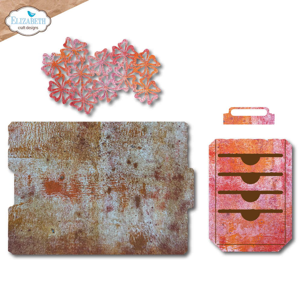 Floral slots file folder