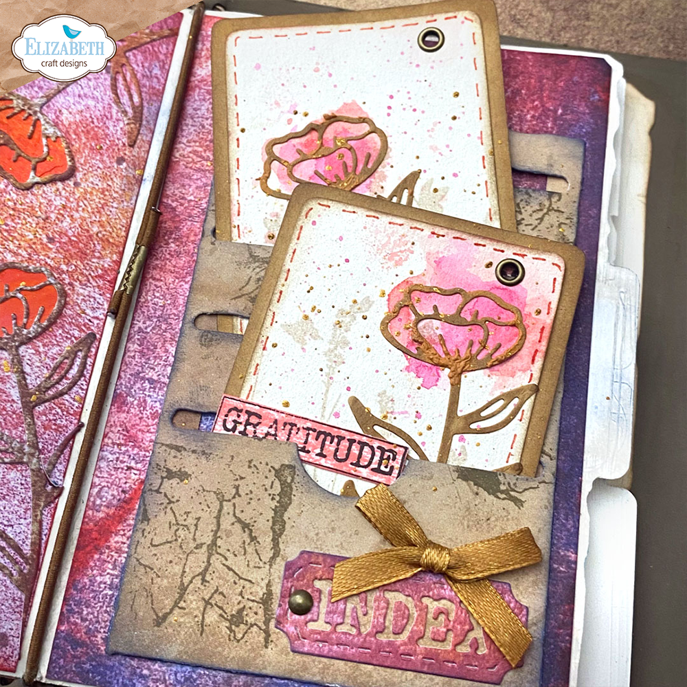 Floral slots file folder