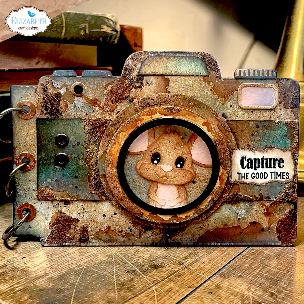 Elizabeth Craft Designs Camera and Suitcase Build a Book Die for scrapbooking - view 9