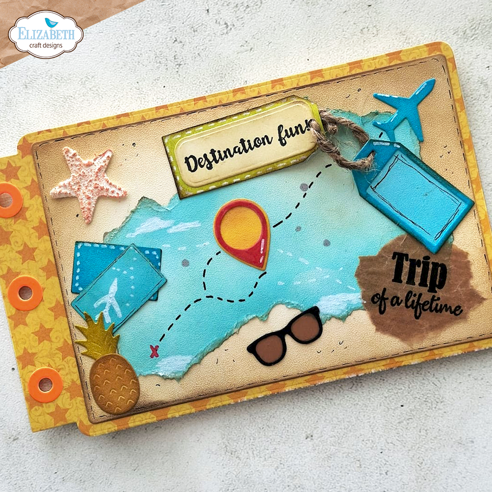 Elizabeth Craft Designs Destination Fun Sentiments Stamps for scrapbooking - view 4
