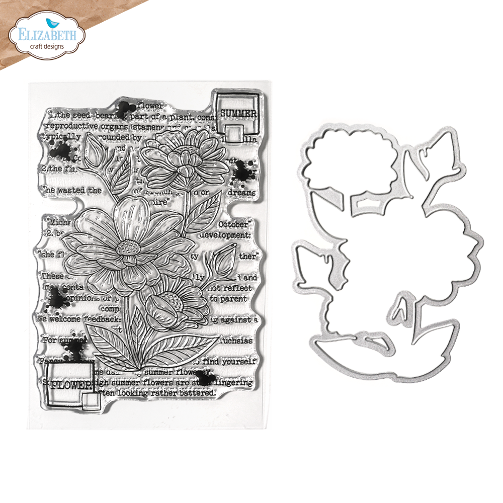 Summer flower Stamp and Die Set
