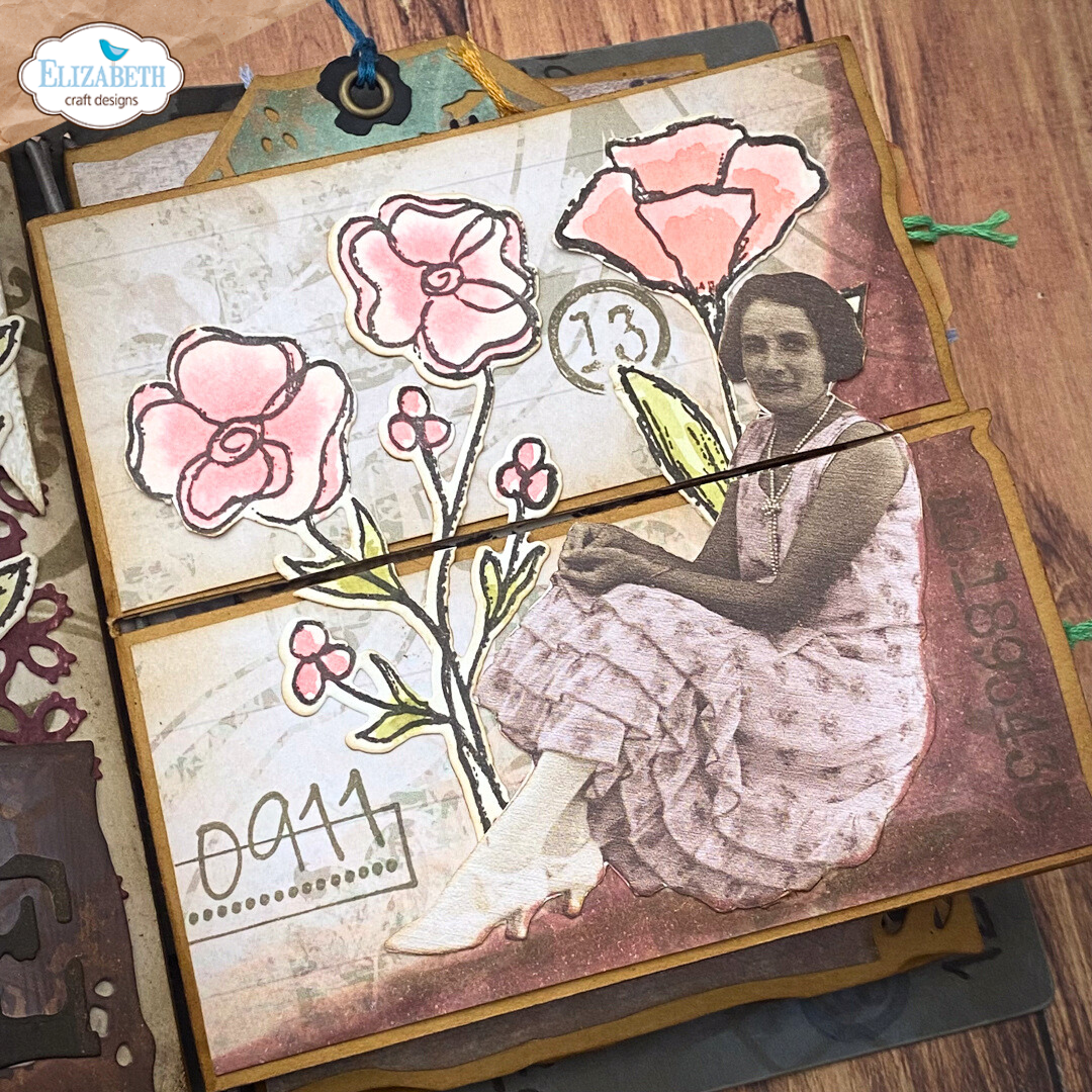 Flower Scribbles Stamp and Die Set