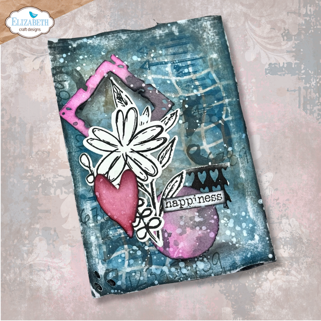 Flower Scribbles Stamp and Die Set