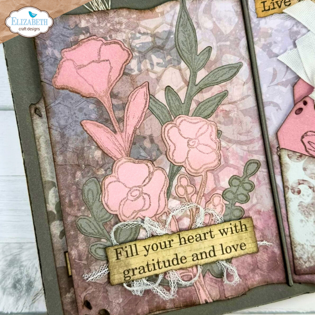 Flower Scribbles Stamp and Die Set