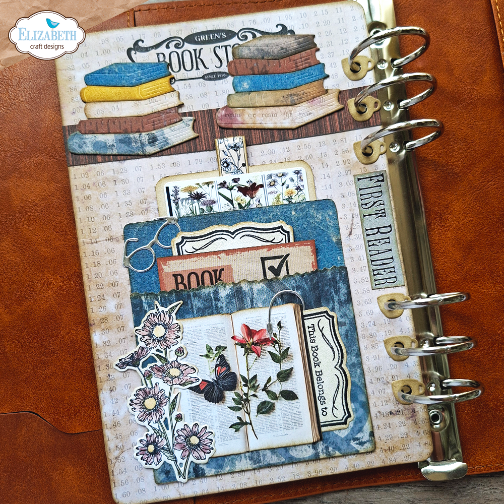 Book Lover Stamp and Die Set