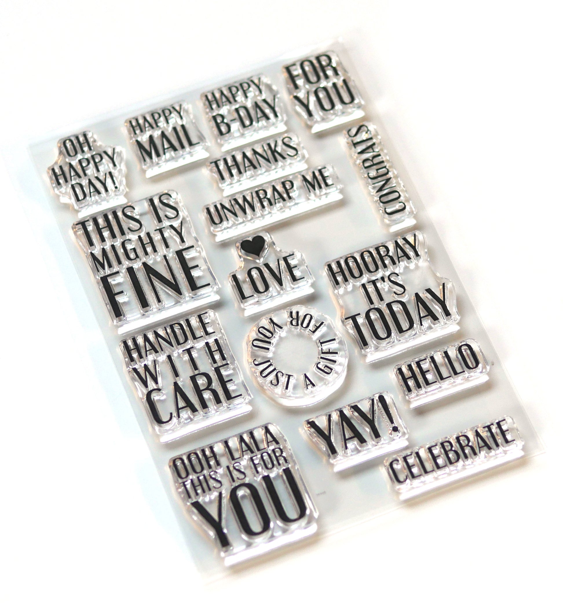 Elizabeth Craft Designs Pieces of Life 4 - Retro Stamps for scrapbooking - alternate view
