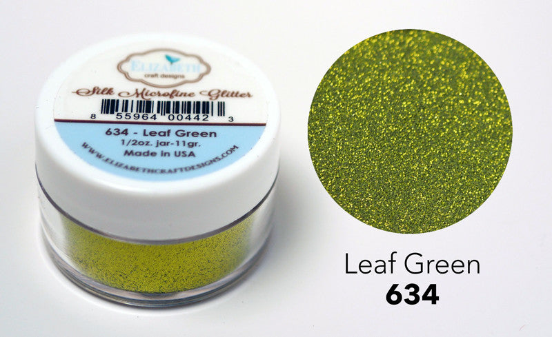 Leaf Green - Silk Microfine Glitter - Silk Microfine Glitter - ElizabethCraftDesigns.com