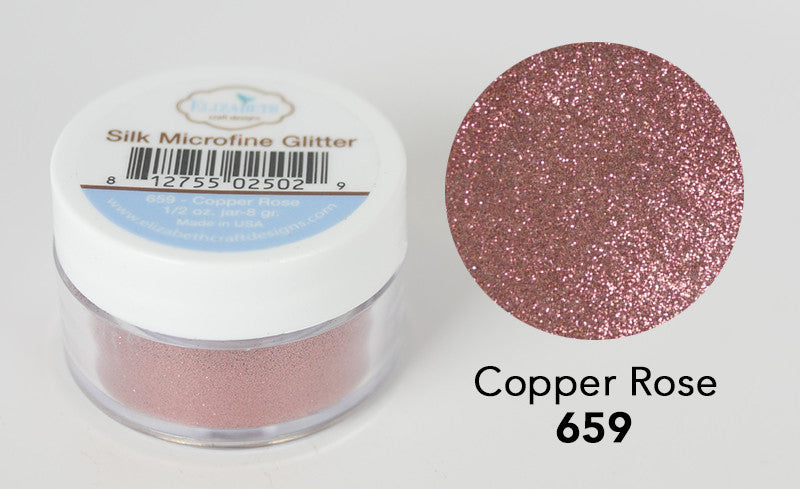 Copper Rose - Silk Microfine Glitter - ElizabethCraftDesigns.com