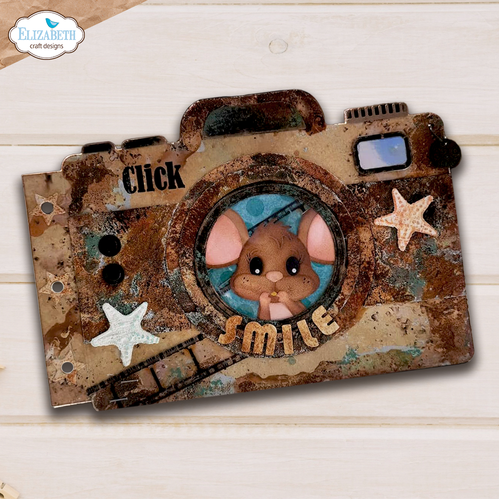 Elizabeth Craft Designs Camera and Suitcase Build a Book Die for scrapbooking - view 5