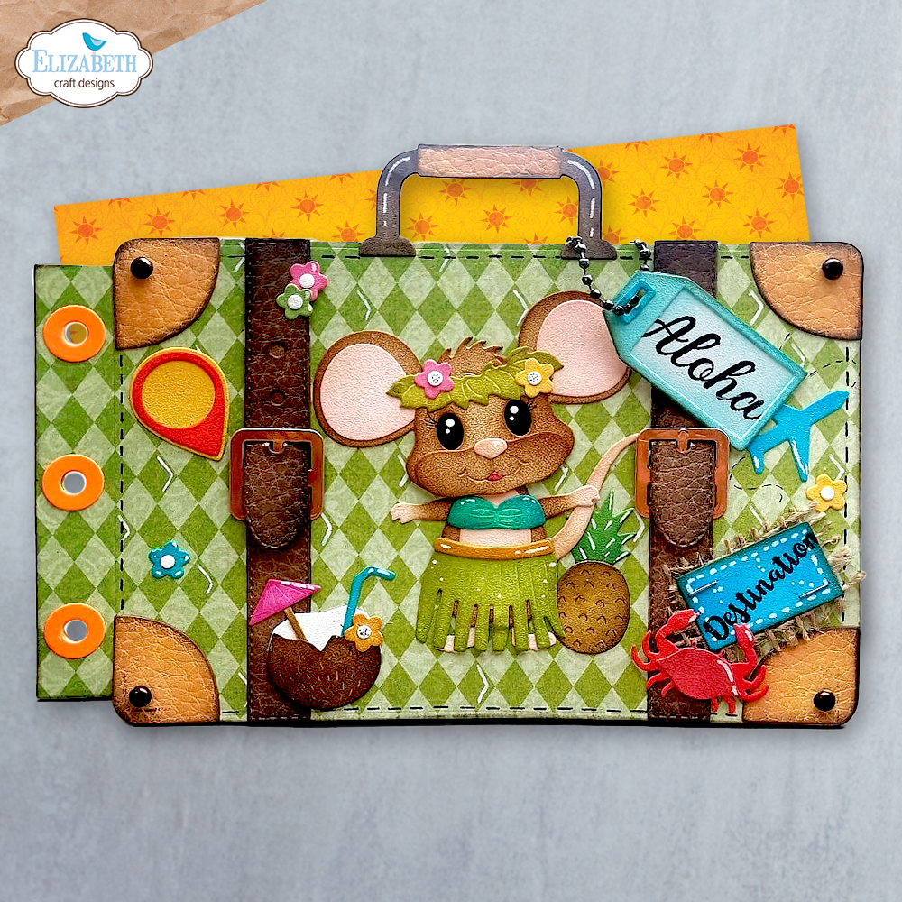Elizabeth Craft Designs Aloha Accessories Die for scrapbooking - detail view
