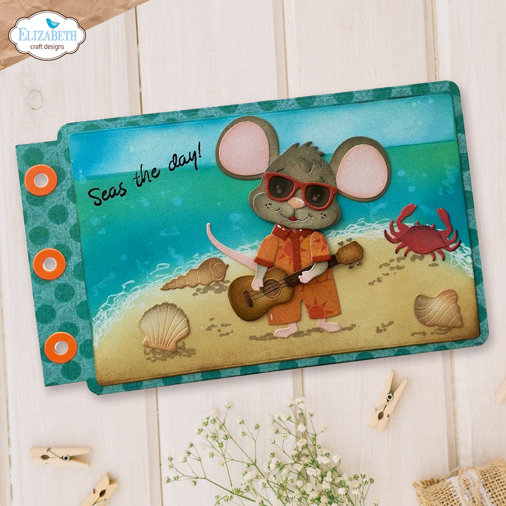 Elizabeth Craft Designs Destination Fun Sentiments Stamps for scrapbooking - view 8