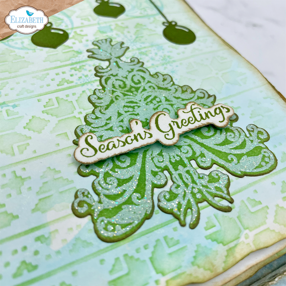 Christmas Phrases Stamp and Die Set