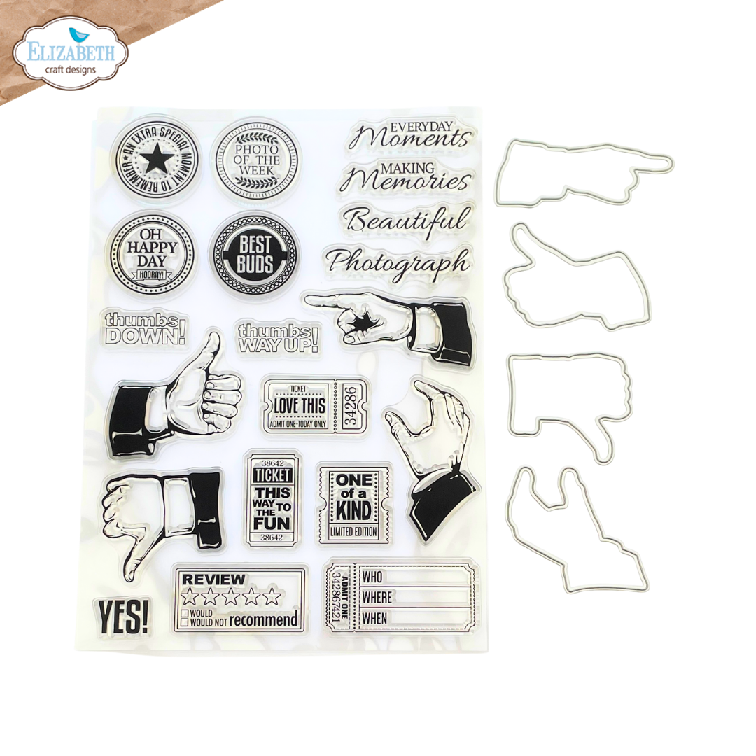 Thumbs Up Stamp and Die Set