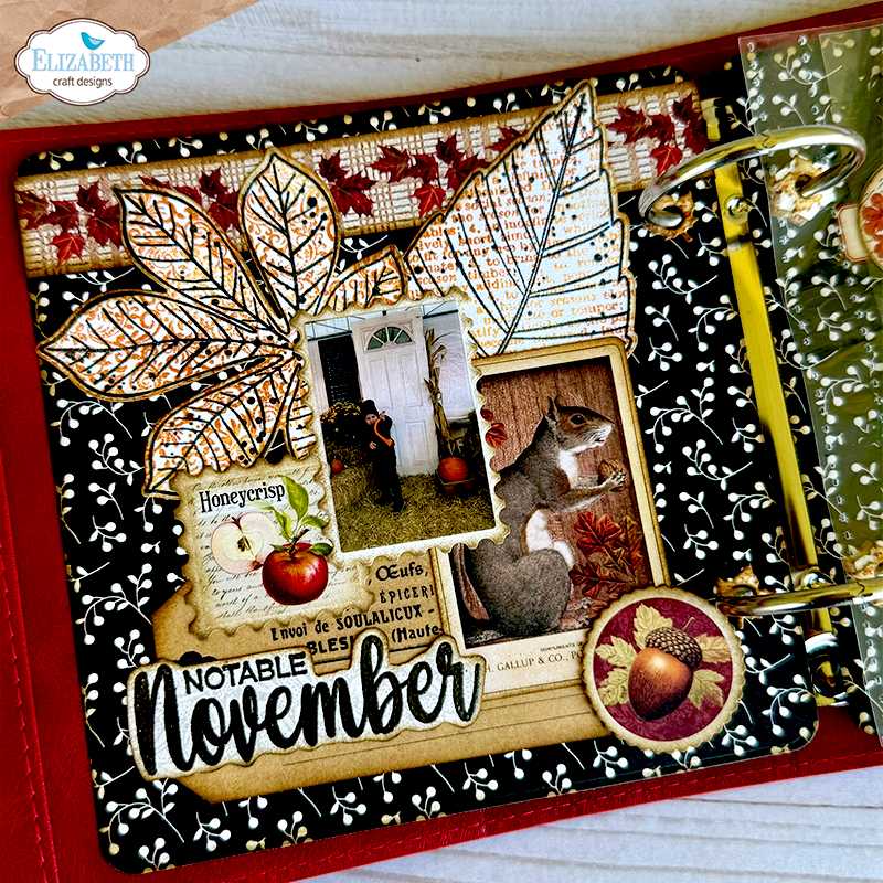 Seasonal Words & Leaves Stamp and Die Set