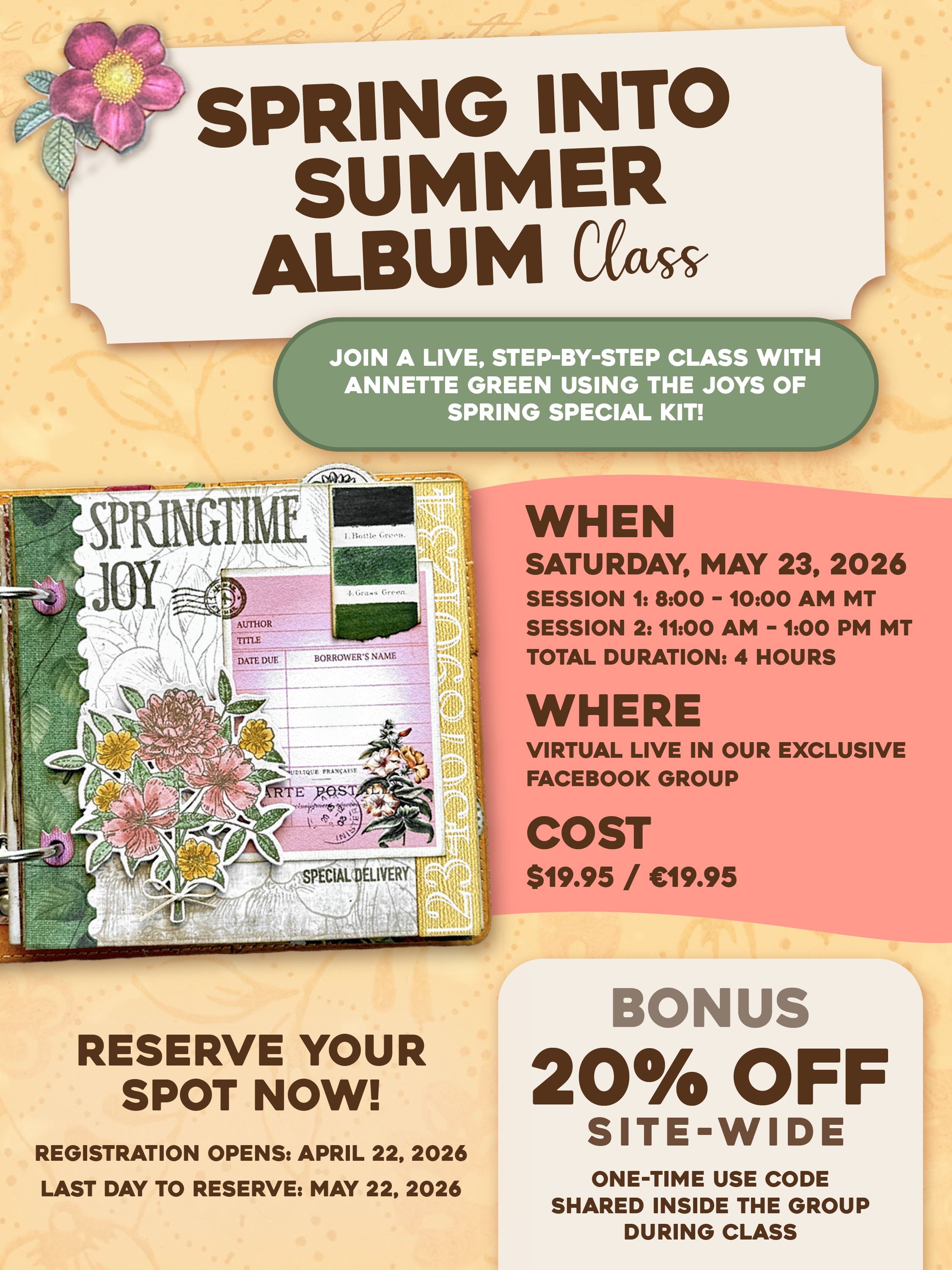 Spring into Summer Album Class