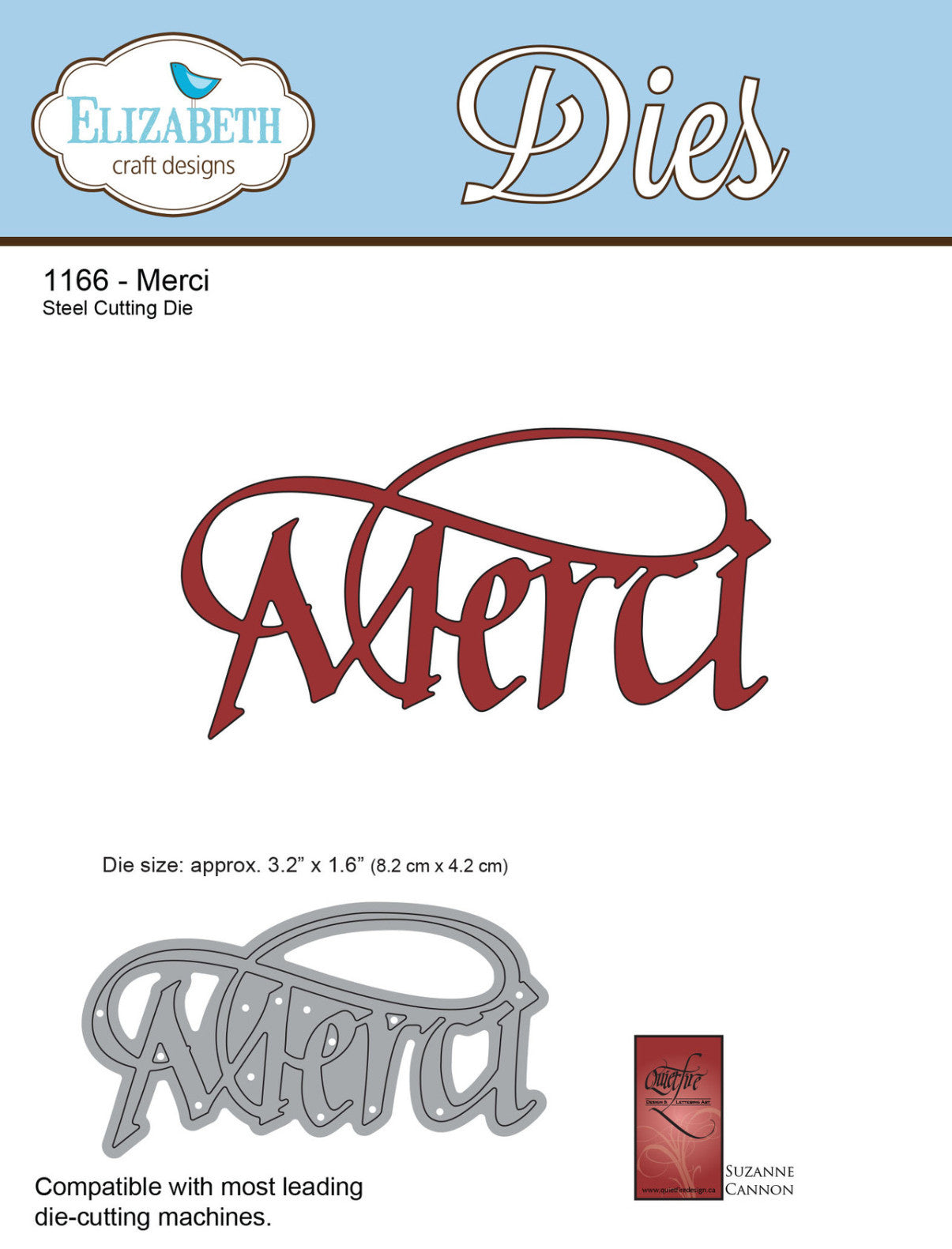 A Way With Words, Merci - ElizabethCraftDesigns.com