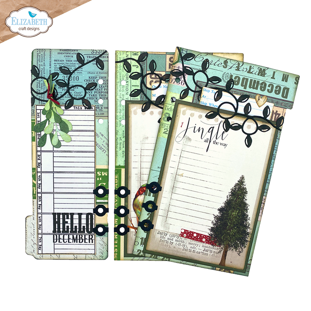 Planner Essentials 53 - Half Tab Page with Christmas Lights