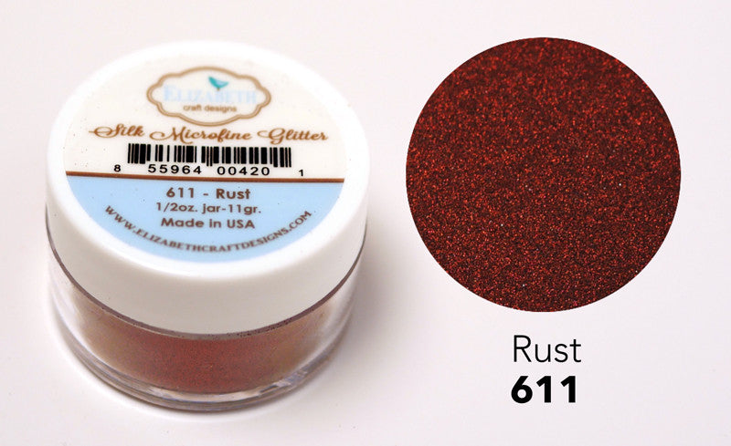 Rust - Silk Microfine Glitter - Silk Microfine Glitter - ElizabethCraftDesigns.com