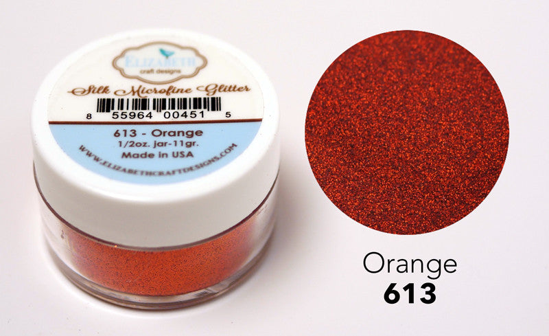 Orange - Silk Microfine Glitter - Silk Microfine Glitter - ElizabethCraftDesigns.com