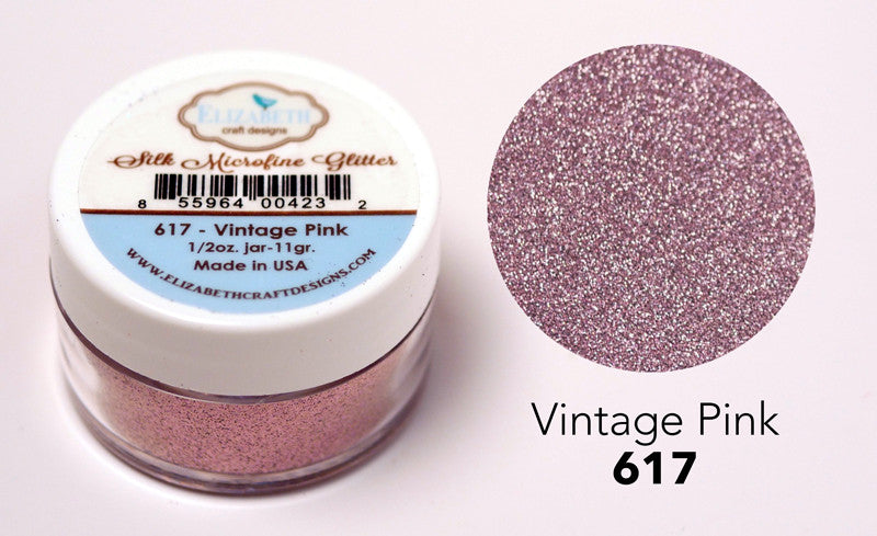 Vintage Pink - Silk Microfine Glitter - Silk Microfine Glitter - ElizabethCraftDesigns.com