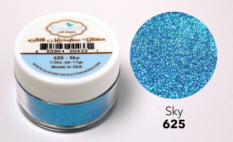 Sky - Silk Microfine Glitter - Silk Microfine Glitter - ElizabethCraftDesigns.com