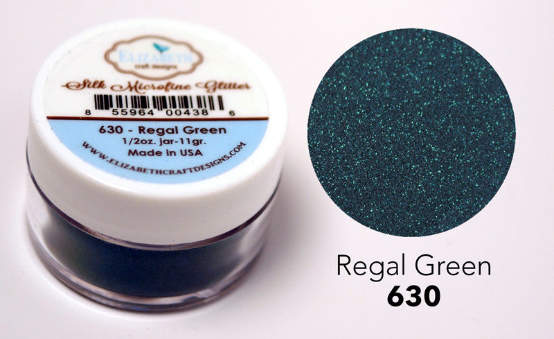 Regal Green - Silk Microfine Glitter - Silk Microfine Glitter - ElizabethCraftDesigns.com