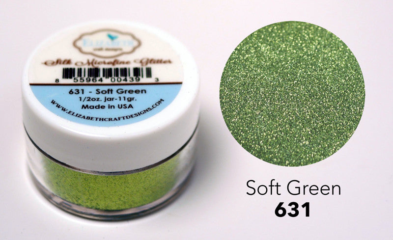 Soft Green - Silk Microfine Glitter - Silk Microfine Glitter - ElizabethCraftDesigns.com