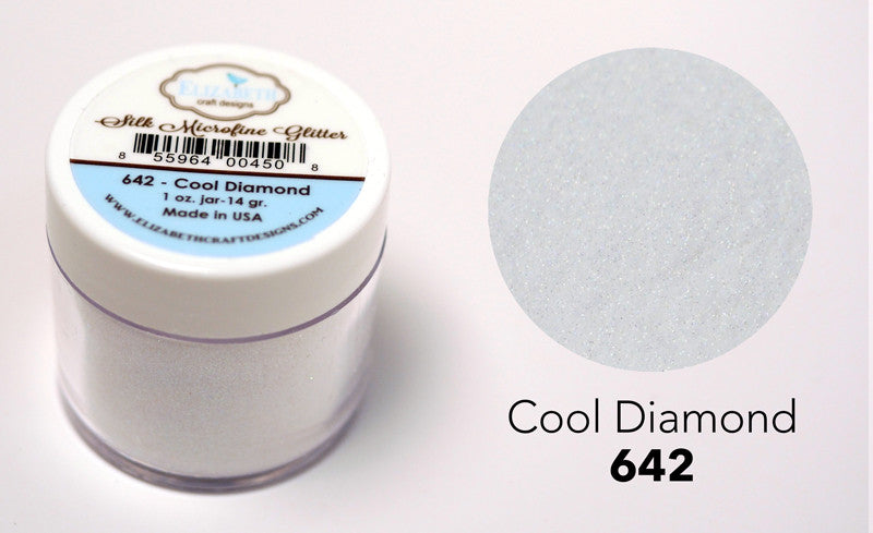 Cool Diamond 1oz. - Silk Microfine Glitter - ElizabethCraftDesigns.com