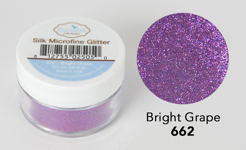 Bright Grape - Silk Microfine Glitter - ElizabethCraftDesigns.com
