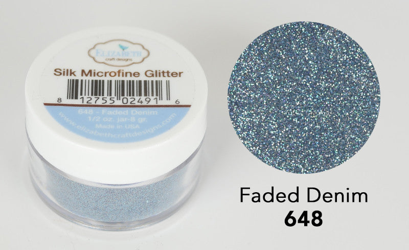 Faded Denim - Silk Microfine Glitter - Silk Microfine Glitter - ElizabethCraftDesigns.com