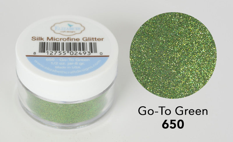 Go-To Green - Silk Microfine Glitter - Silk Microfine Glitter - ElizabethCraftDesigns.com
