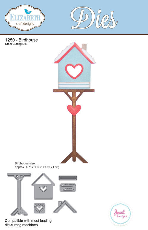 Birdhouse - Die - ElizabethCraftDesigns.com