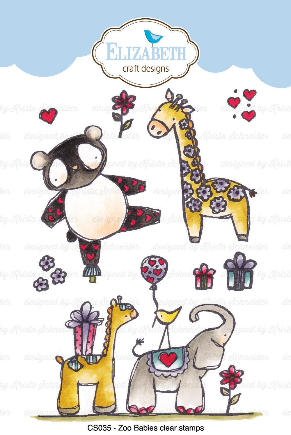 Zoo Babies Clear Stamps - Stamps - ElizabethCraftDesigns.com