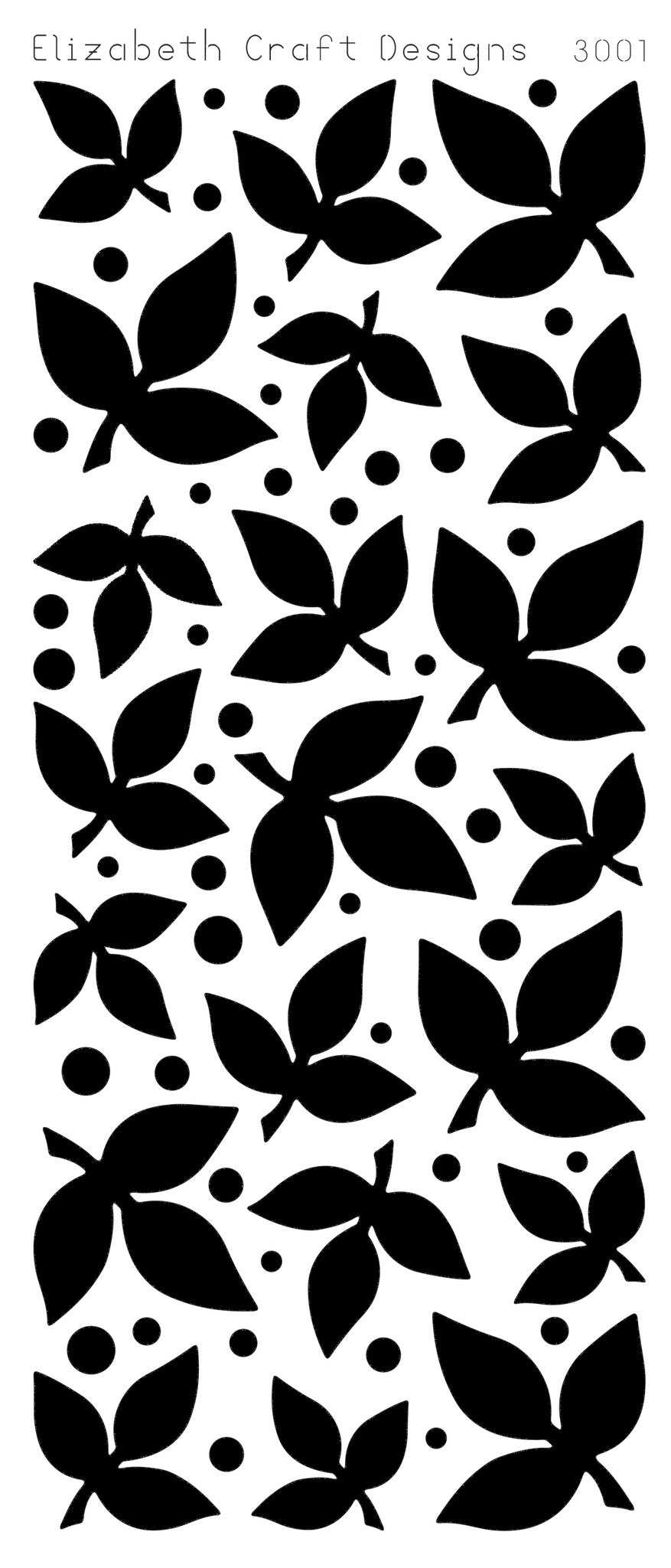 Velvet Leaves - Velvet Peel-Off stickers - ElizabethCraftDesigns.com