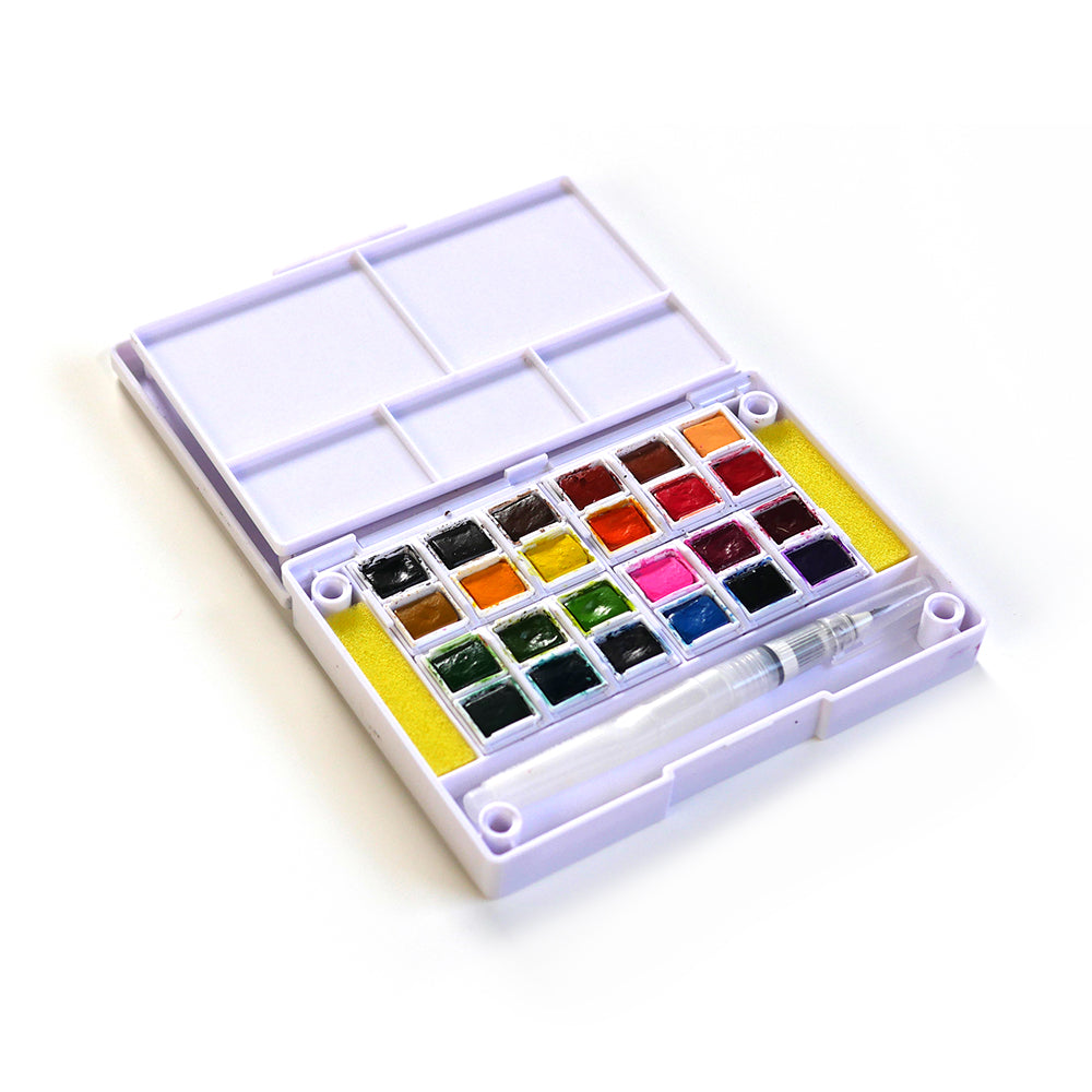 Superior 36/48/60 Colors Solid Watercolor Paint Set With Water